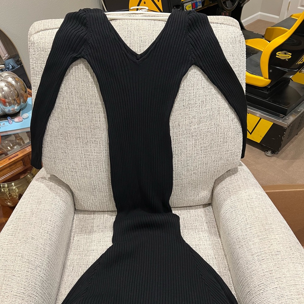 Morticia Addams style fashion nova dress